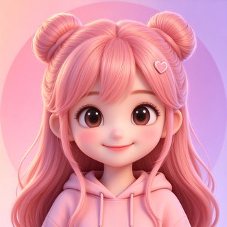 软萌甜妹人设桃桃的Q版头像